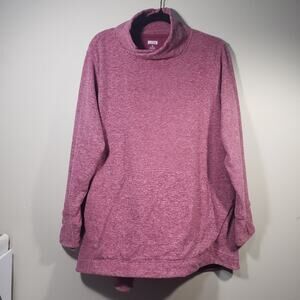 Duluth Trading Co. Frost Lake Tunic Pullover Fleece 2X Pink